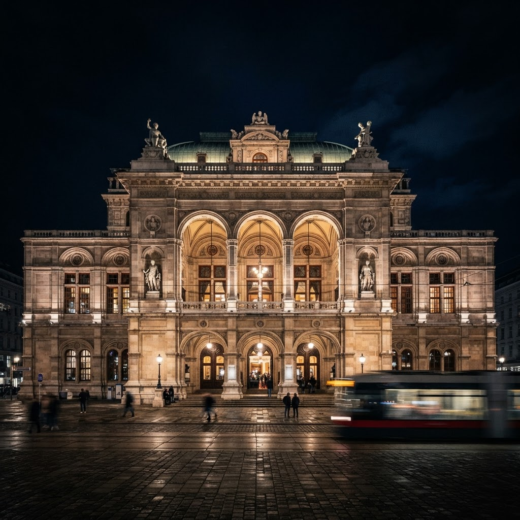 Vienna at night